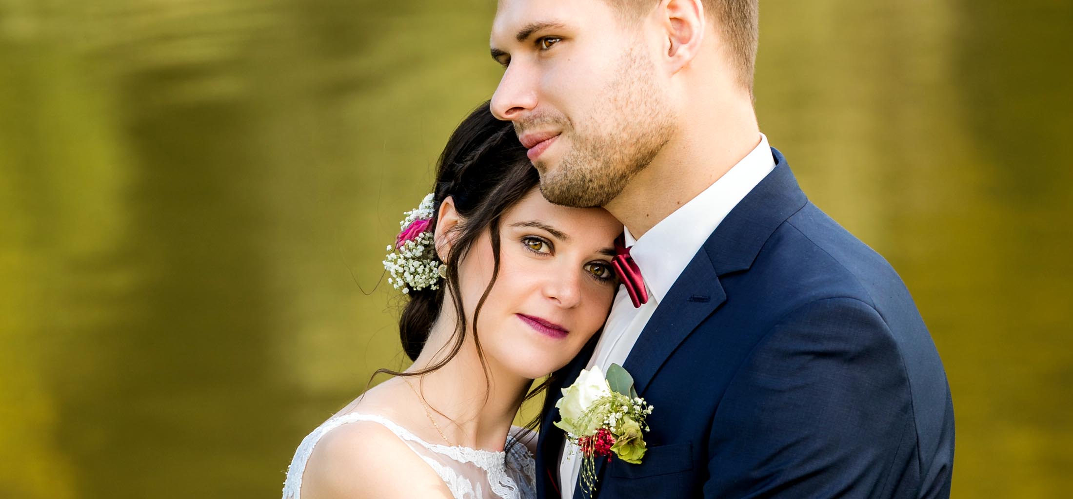 Close Up von Braut und Bräutigam